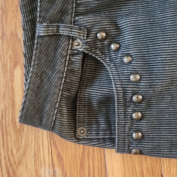 Cami international corduroy bootcut jeans khaki green women's 12 - Picture 4 of 9